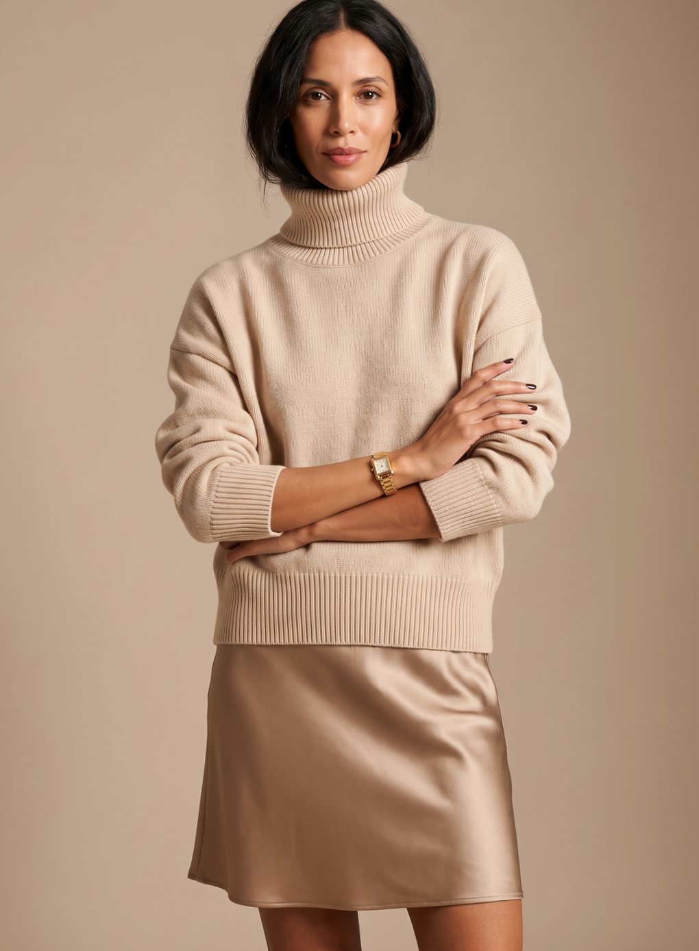 Women's Oversized Turtleneck Jumper