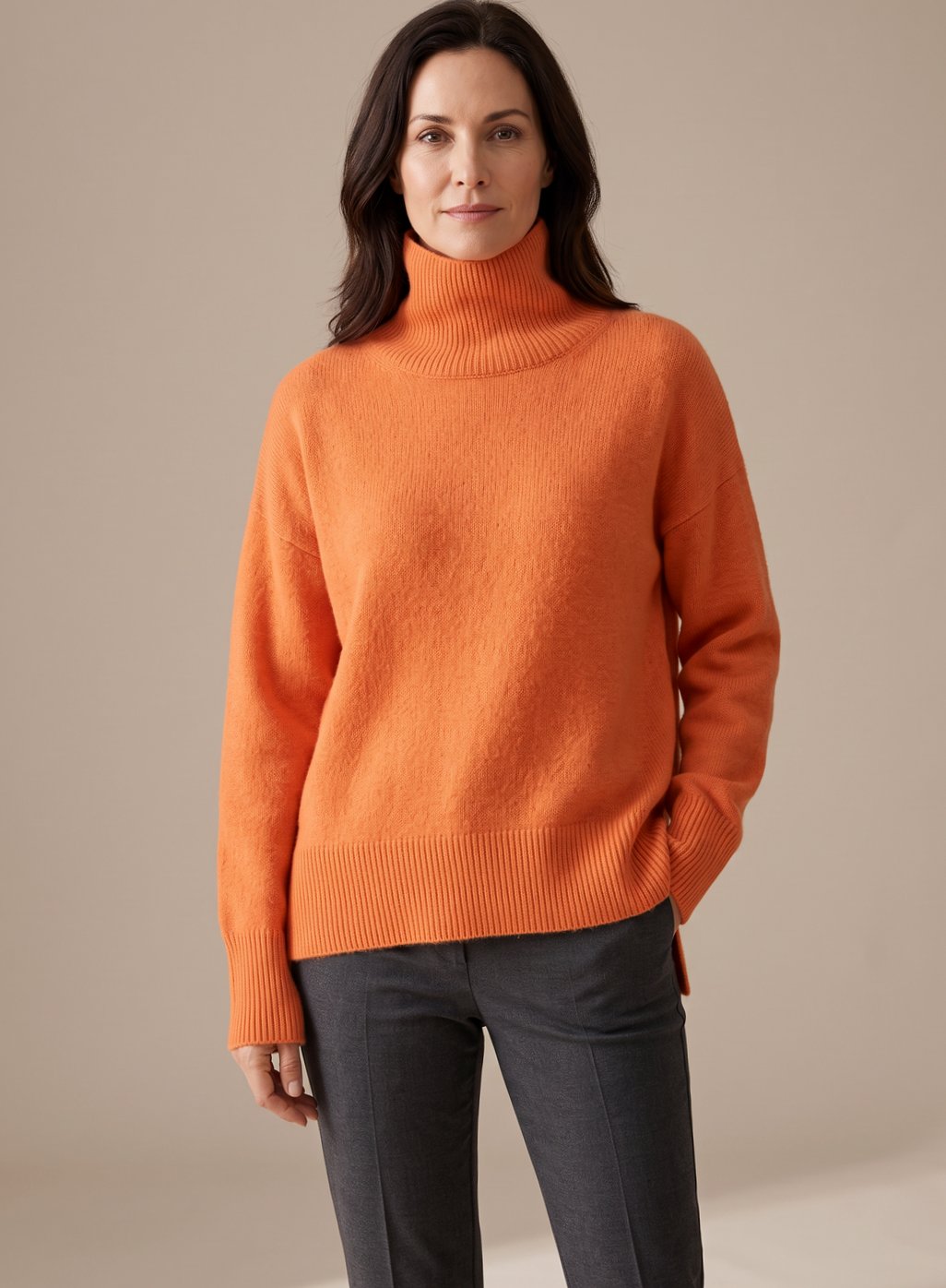 Women's Oversized Turtleneck Jumper