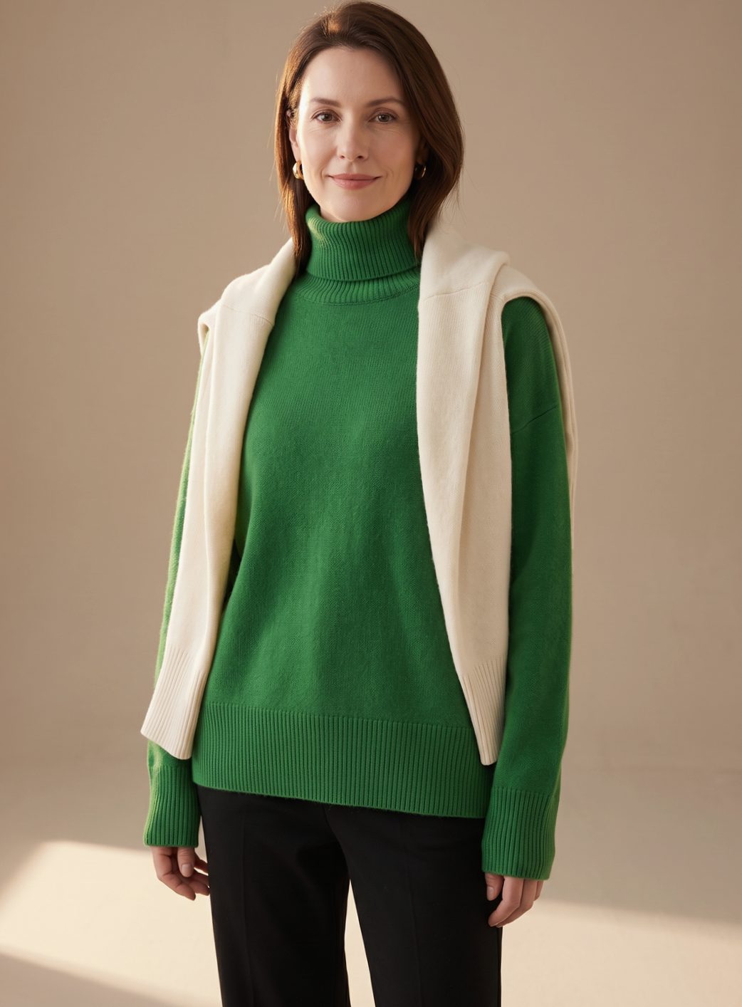 Women's Oversized Turtleneck Jumper