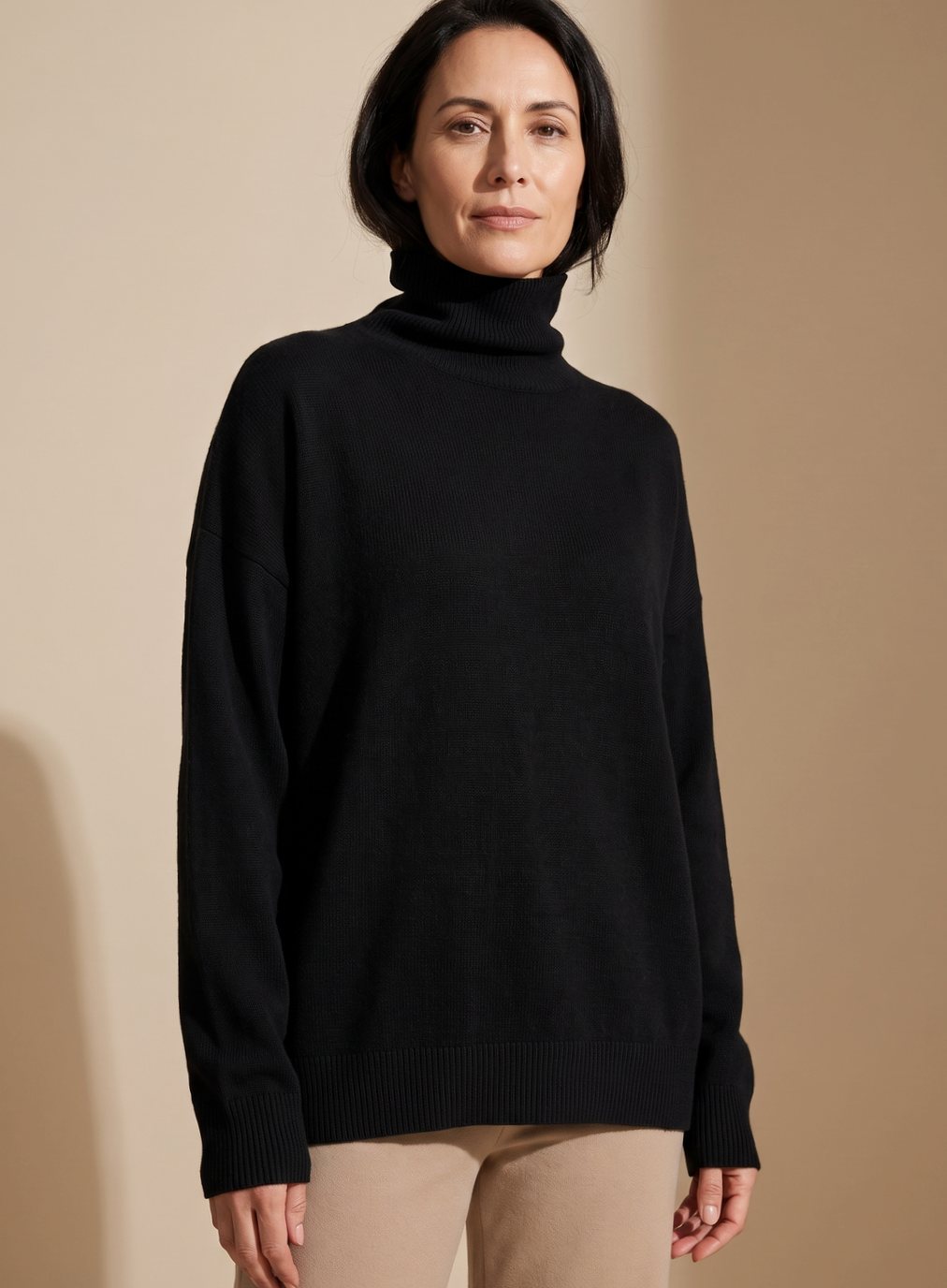 Women's Oversized Turtleneck Jumper
