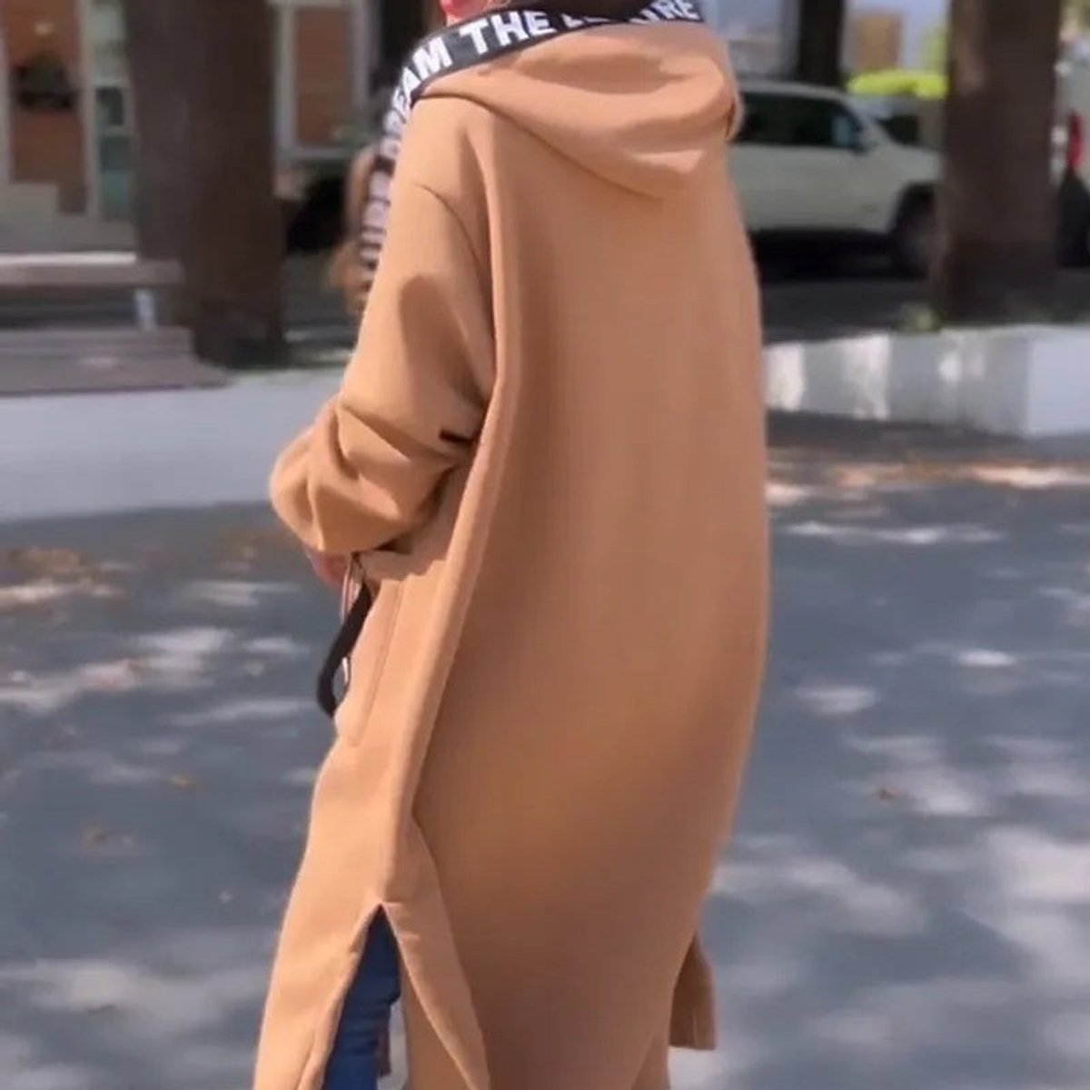 Women's Hooded Longline Overcoat