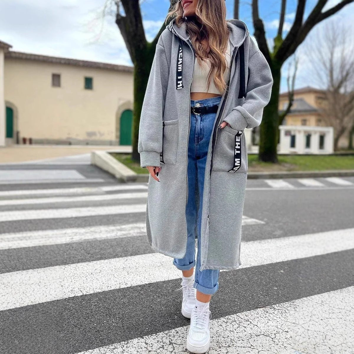 Women's Hooded Longline Overcoat