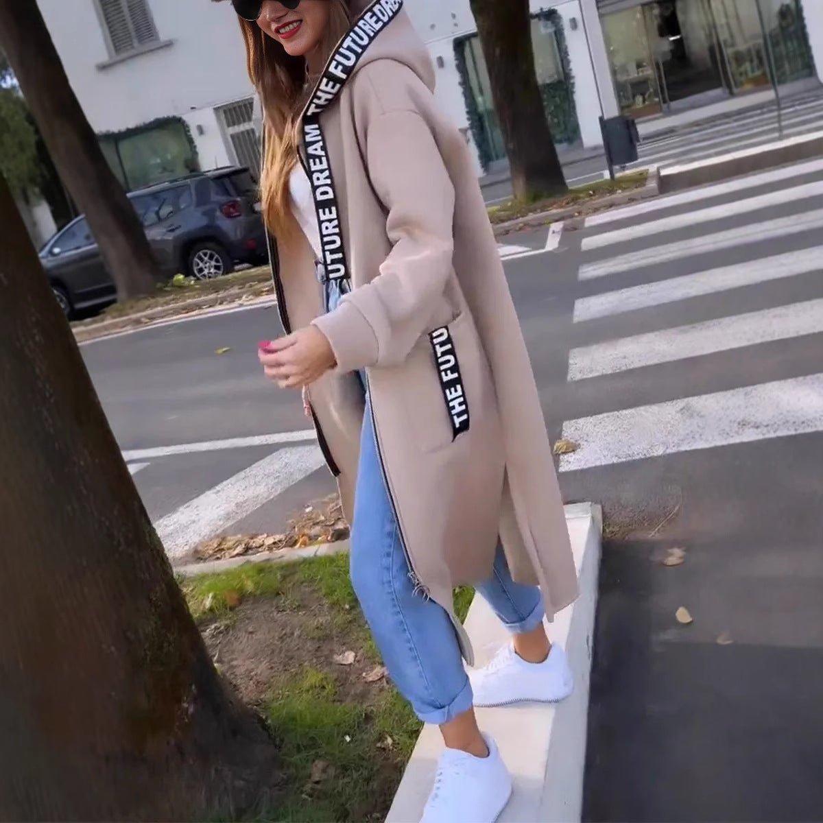 Women's Hooded Longline Overcoat
