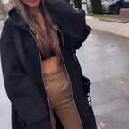 Women's Hooded Longline Overcoat