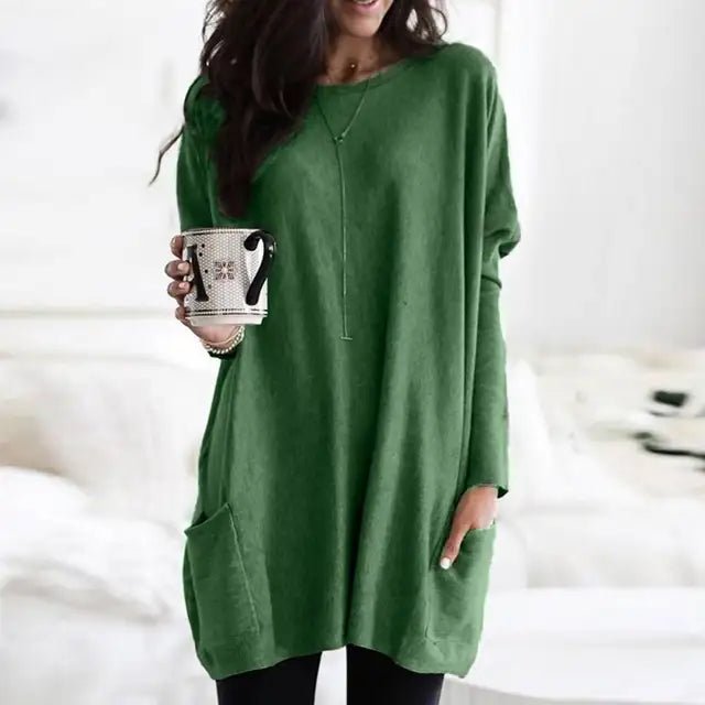 Women's Long Sleeve Pocket Tunic