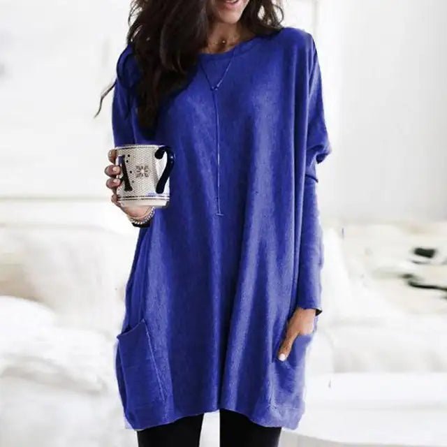 Women's Long Sleeve Pocket Tunic