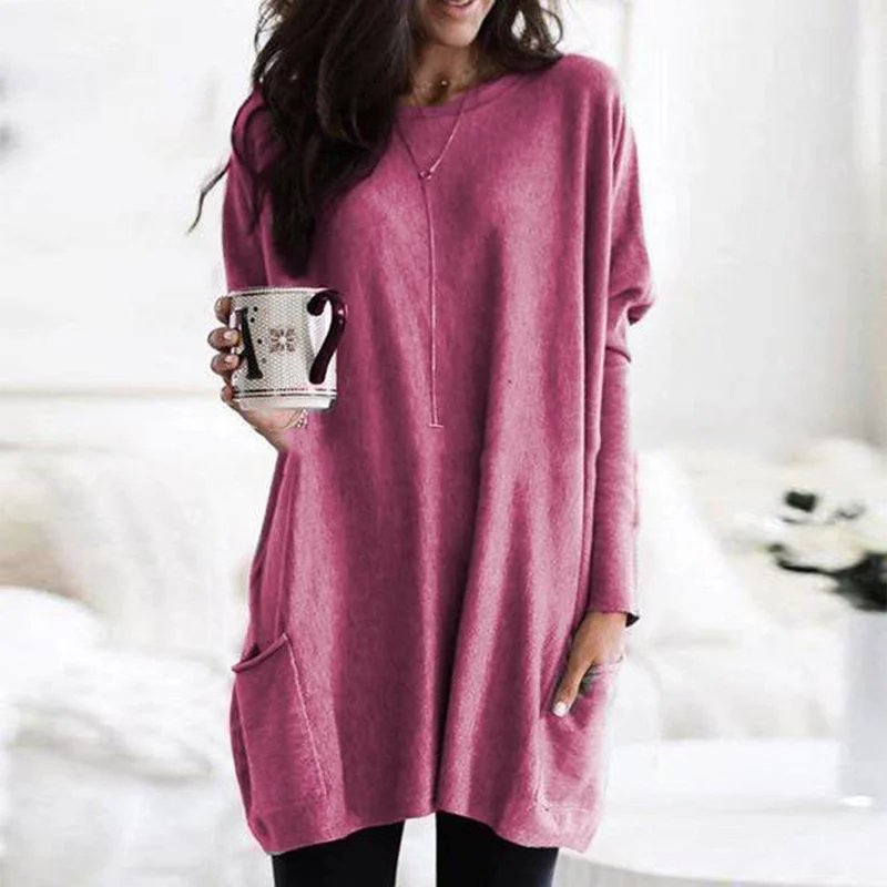 Women's Long Sleeve Pocket Tunic