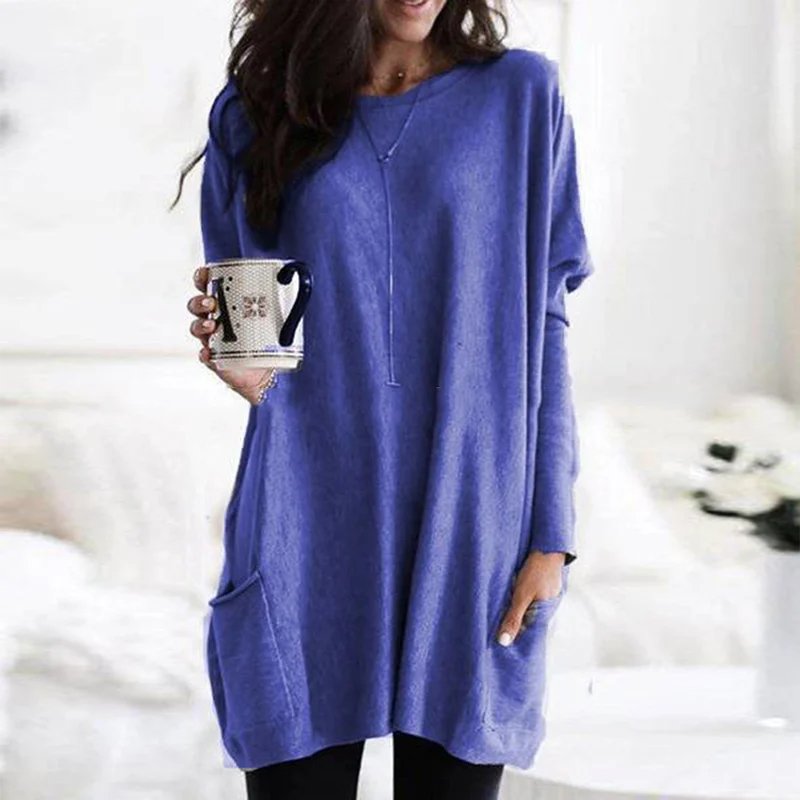 Women's Long Sleeve Pocket Tunic