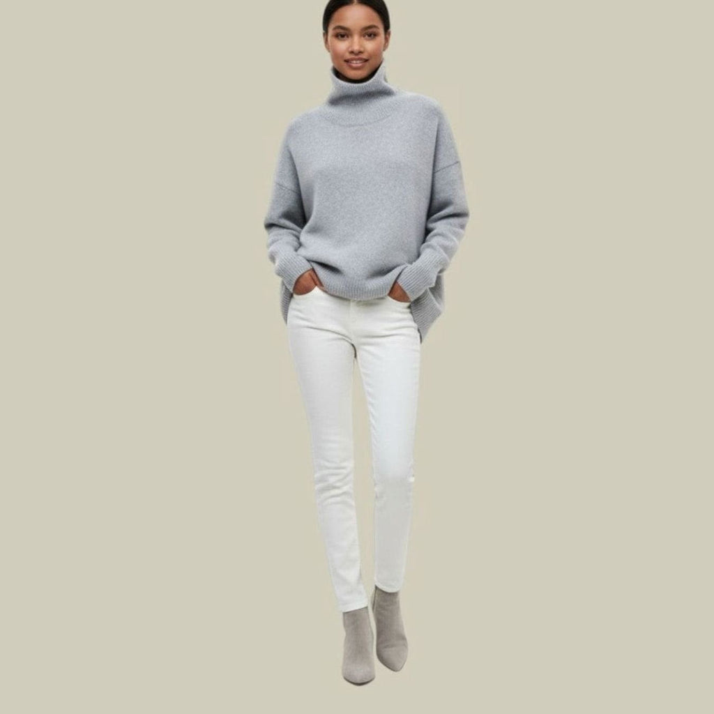 Women's Loose-Fit Roll Neck Jumper