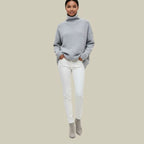 Women's Loose-Fit Roll Neck Jumper