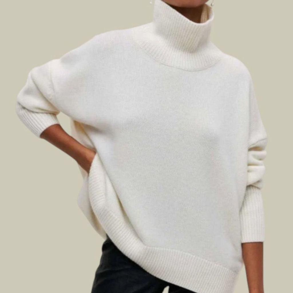 Women's Loose-Fit Roll Neck Jumper