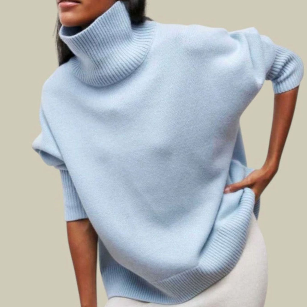 Women's Loose-Fit Roll Neck Jumper