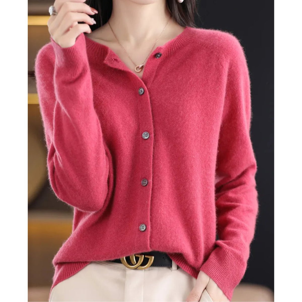 Women's Oversized Wool Cardigan