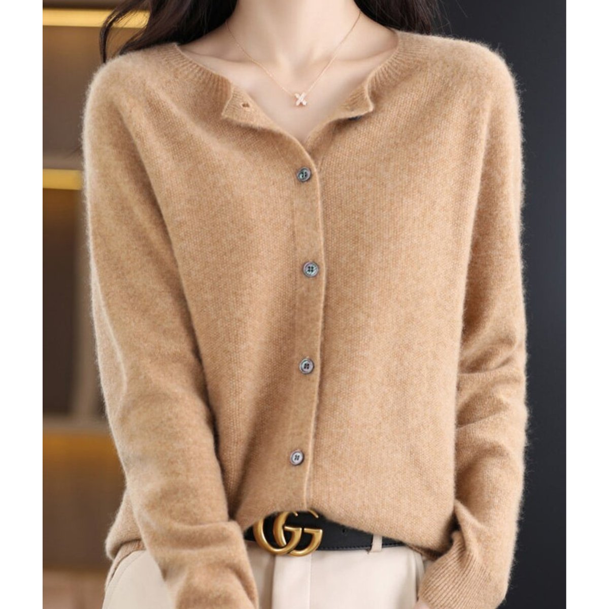 Women's Oversized Wool Cardigan
