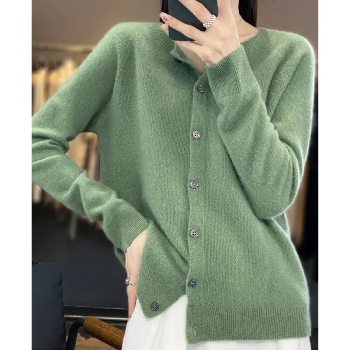 Women's Oversized Wool Cardigan