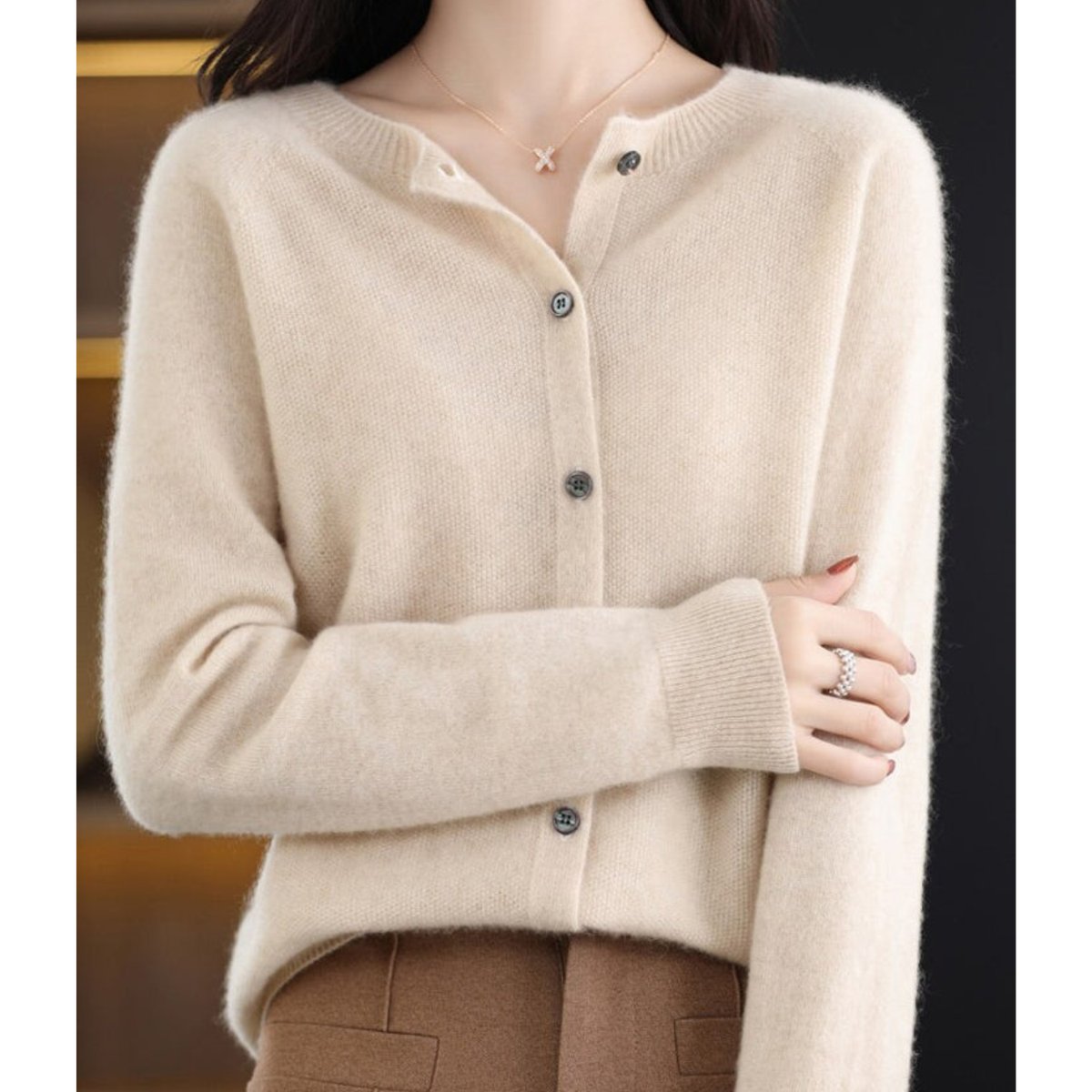 Women's Oversized Wool Cardigan