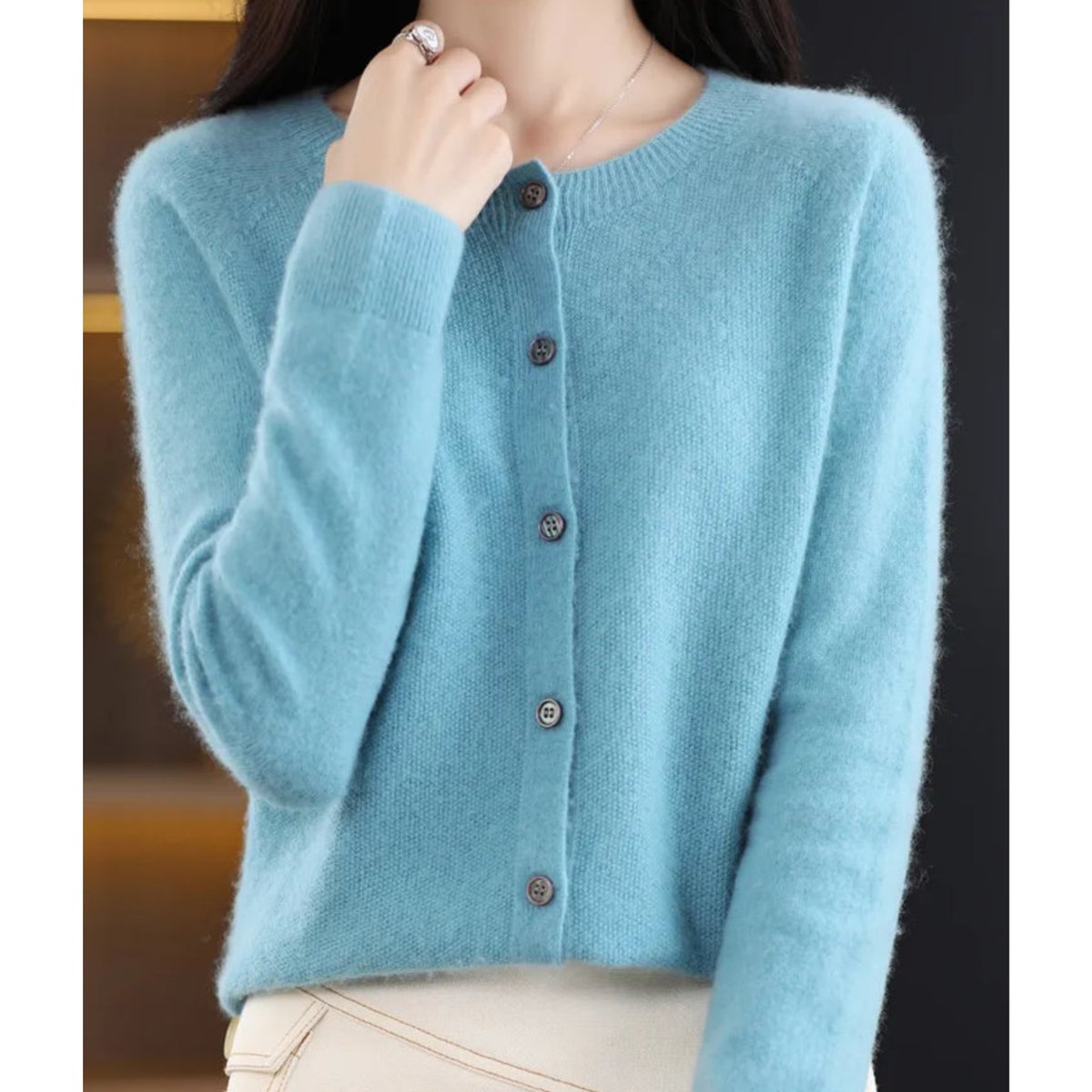 Women's Oversized Wool Cardigan