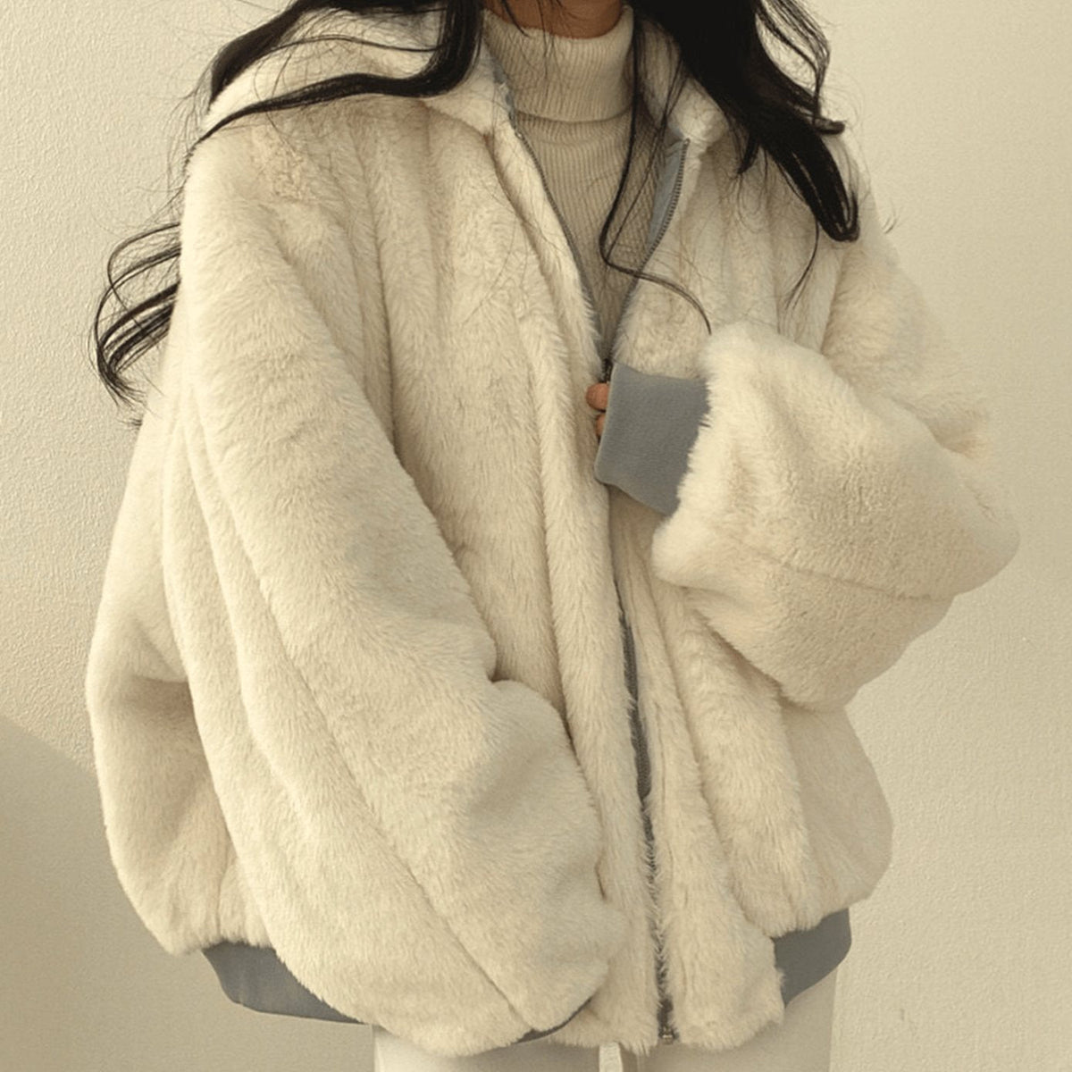 Women's Fleece-Lined Zip-Up Jacket