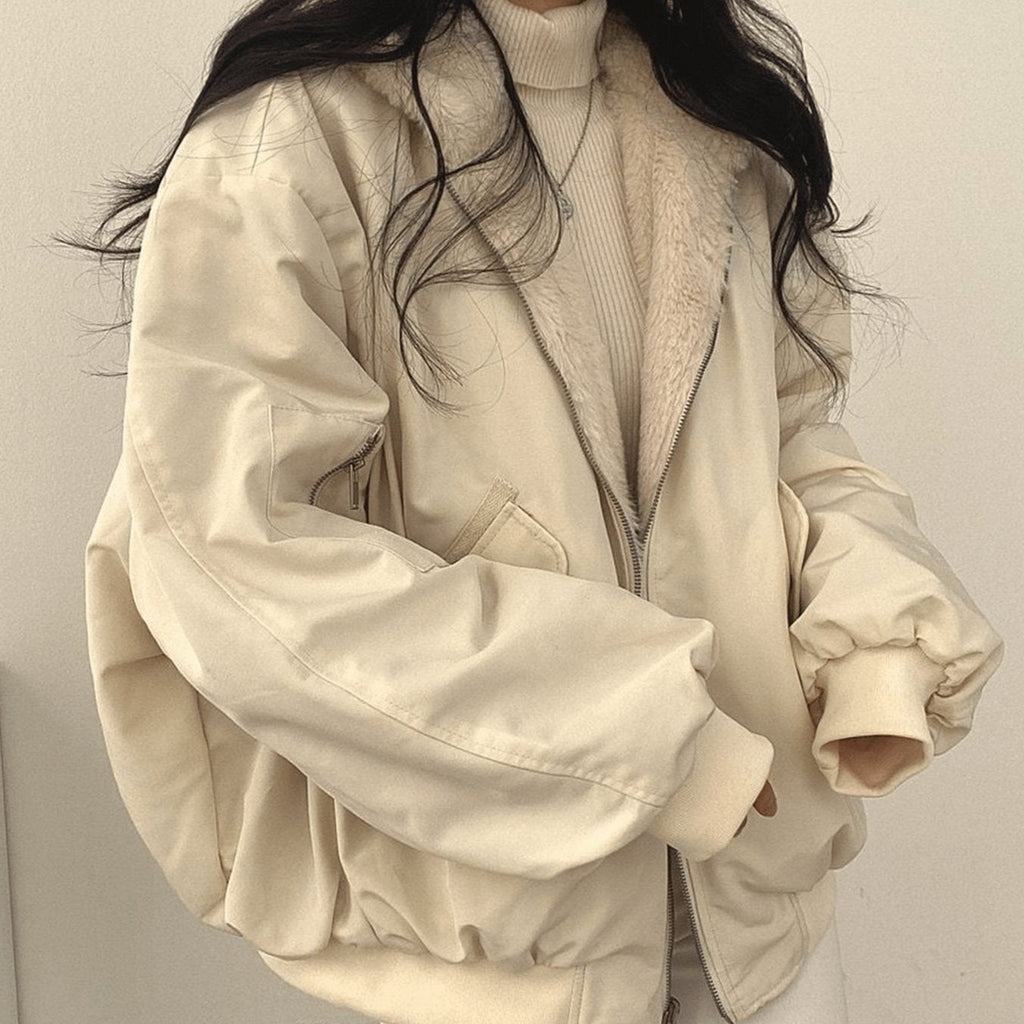 Women's Fleece-Lined Zip-Up Jacket