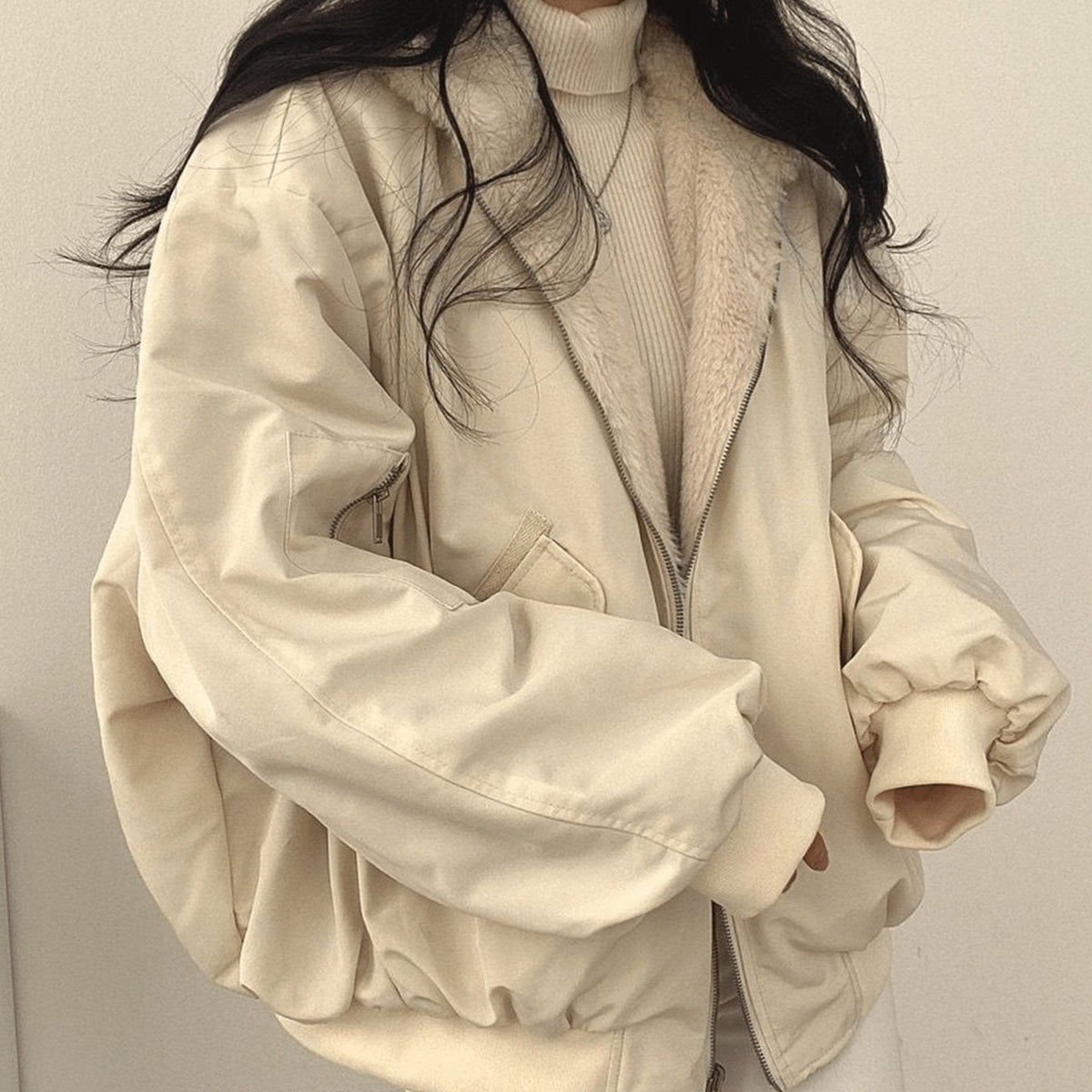 Women's Fleece-Lined Zip-Up Jacket