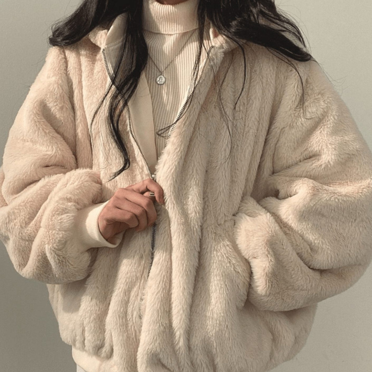 Women's Fleece-Lined Zip-Up Jacket