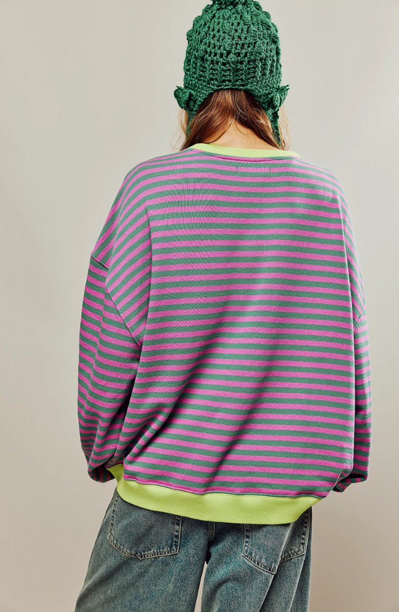 Women's Oversized Striped Jumper
