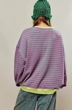 Women's Oversized Striped Jumper