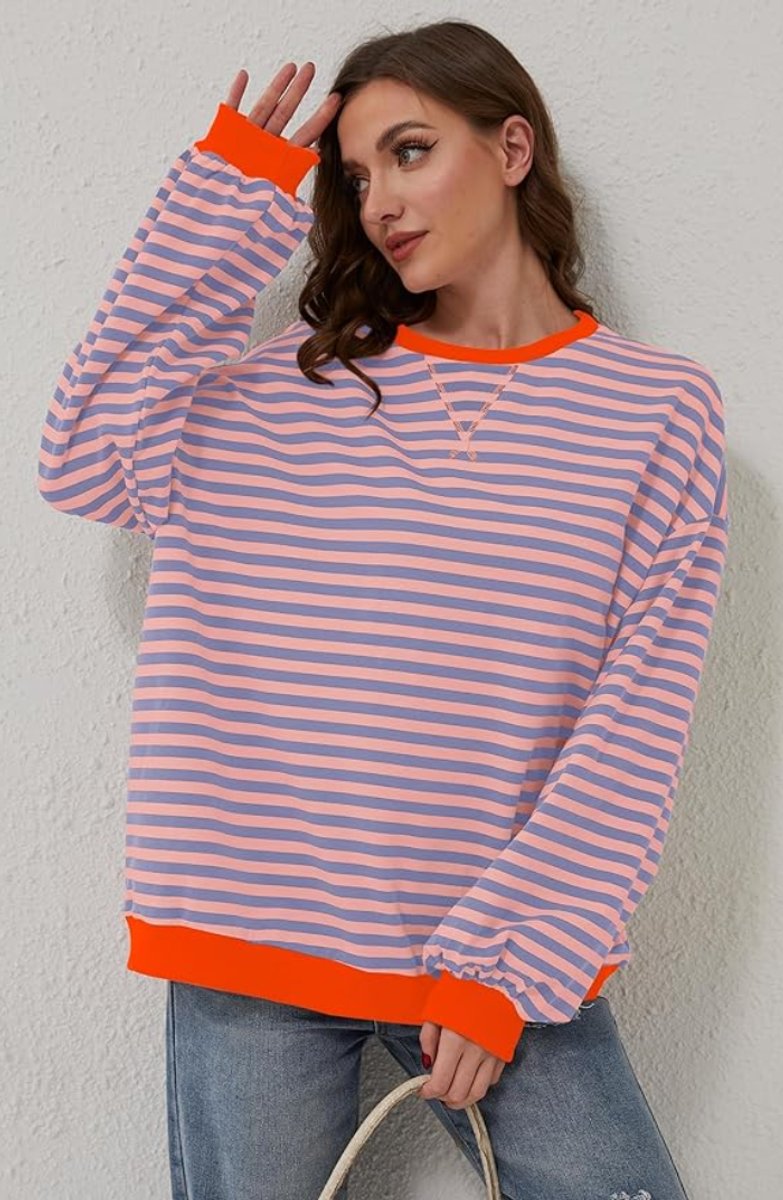 Women's Oversized Striped Jumper