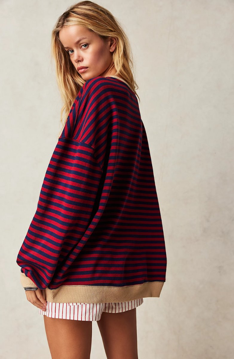 Women's Oversized Striped Jumper