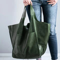 Women's Magnetic-Closure Vegan Leather Tote