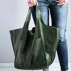 Women's Magnetic-Closure Vegan Leather Tote
