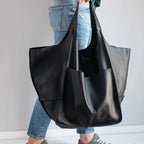 Women's Magnetic-Closure Vegan Leather Tote
