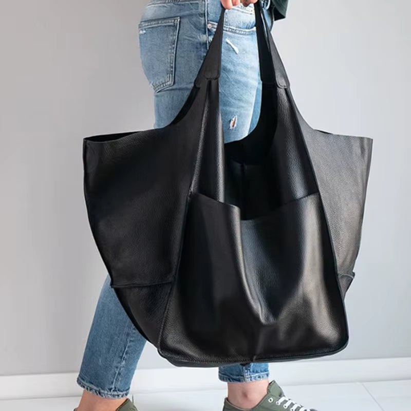 Women's Magnetic-Closure Vegan Leather Tote