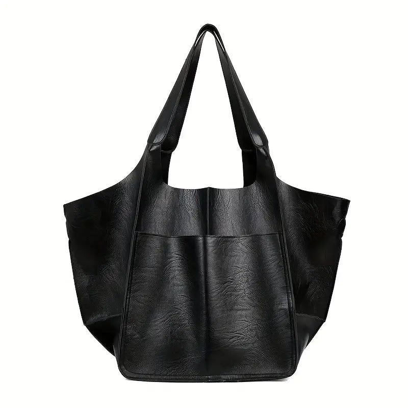 Women's Magnetic-Closure Vegan Leather Tote