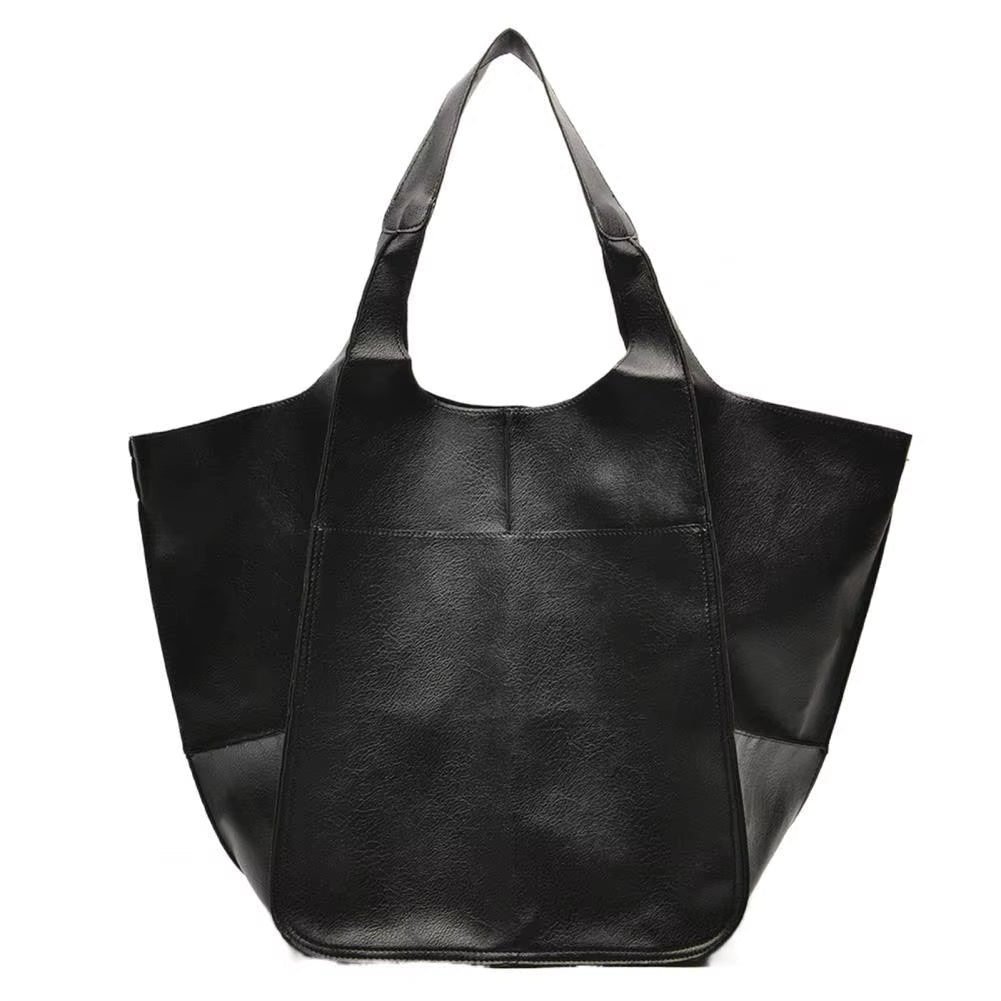 Women's Magnetic-Closure Vegan Leather Tote