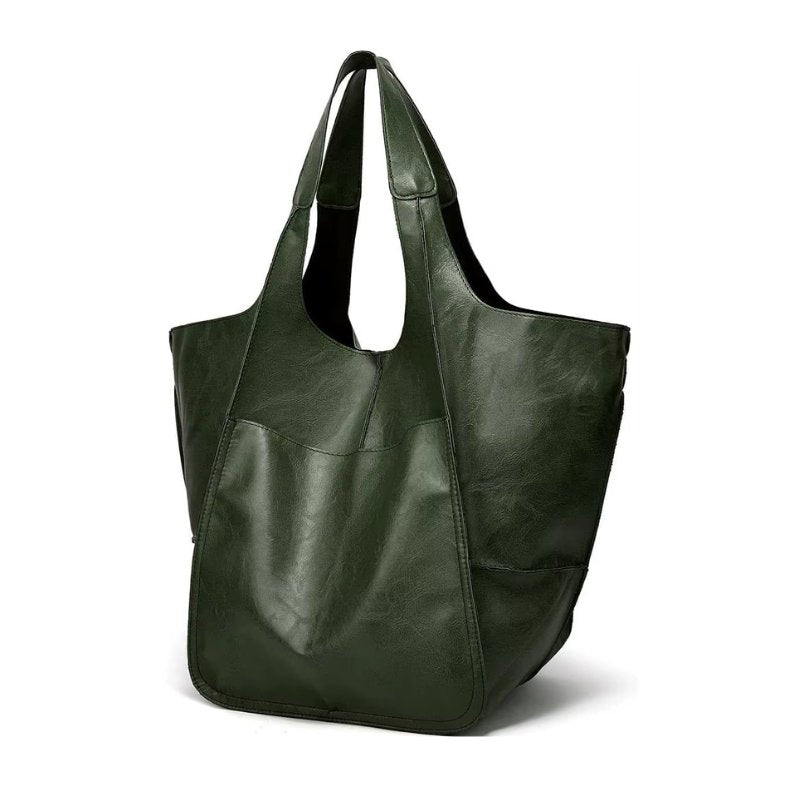 Women's Magnetic-Closure Vegan Leather Tote