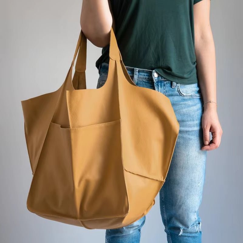 Women's Magnetic-Closure Vegan Leather Tote