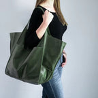 Women's Magnetic-Closure Vegan Leather Tote