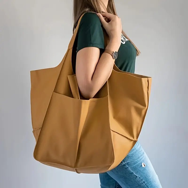 Women's Magnetic-Closure Vegan Leather Tote