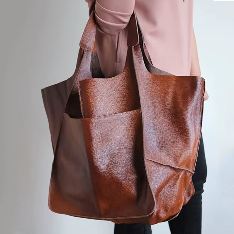 Women's Magnetic-Closure Vegan Leather Tote