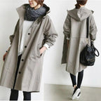 Women's Water-Resistant Oversized Trench Coat