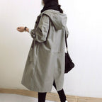 Women's Water-Resistant Oversized Trench Coat