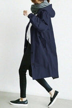 Women's Water-Resistant Oversized Trench Coat