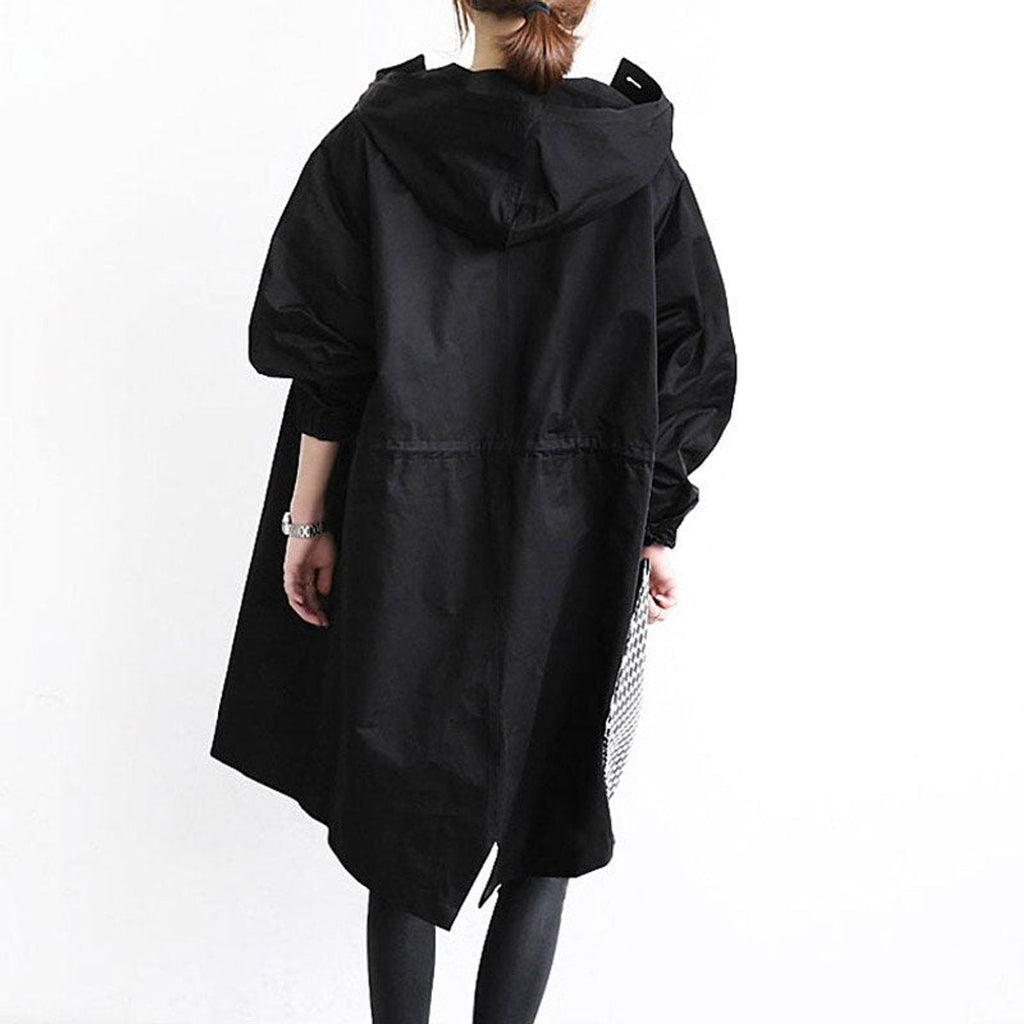 Women's Water-Resistant Oversized Trench Coat