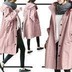 Women's Water-Resistant Oversized Trench Coat