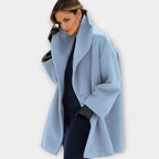 Women's Longline Wide-Collar Overcoat