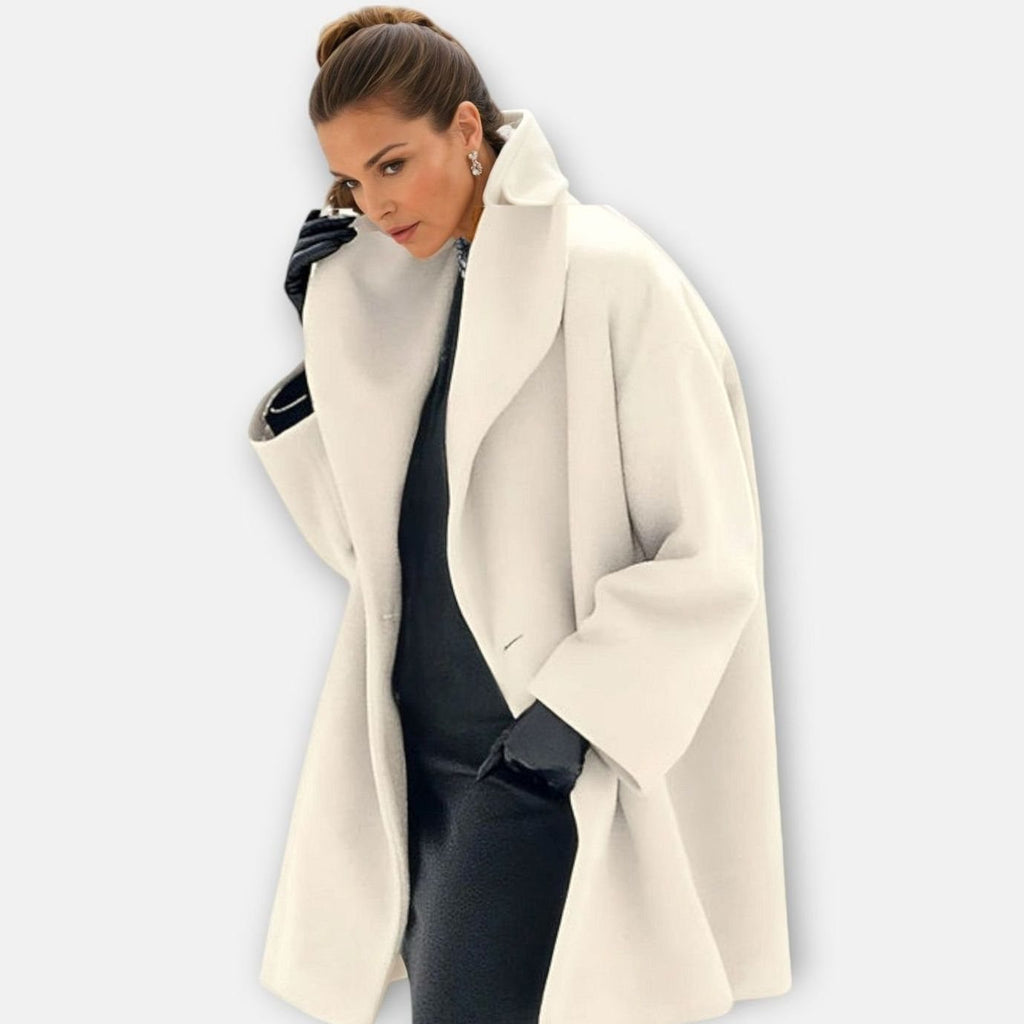 Women's Longline Wide-Collar Overcoat