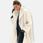Women's Longline Wide-Collar Overcoat