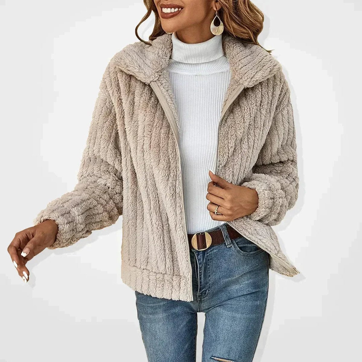 Women's Quilted Fleece Jacket