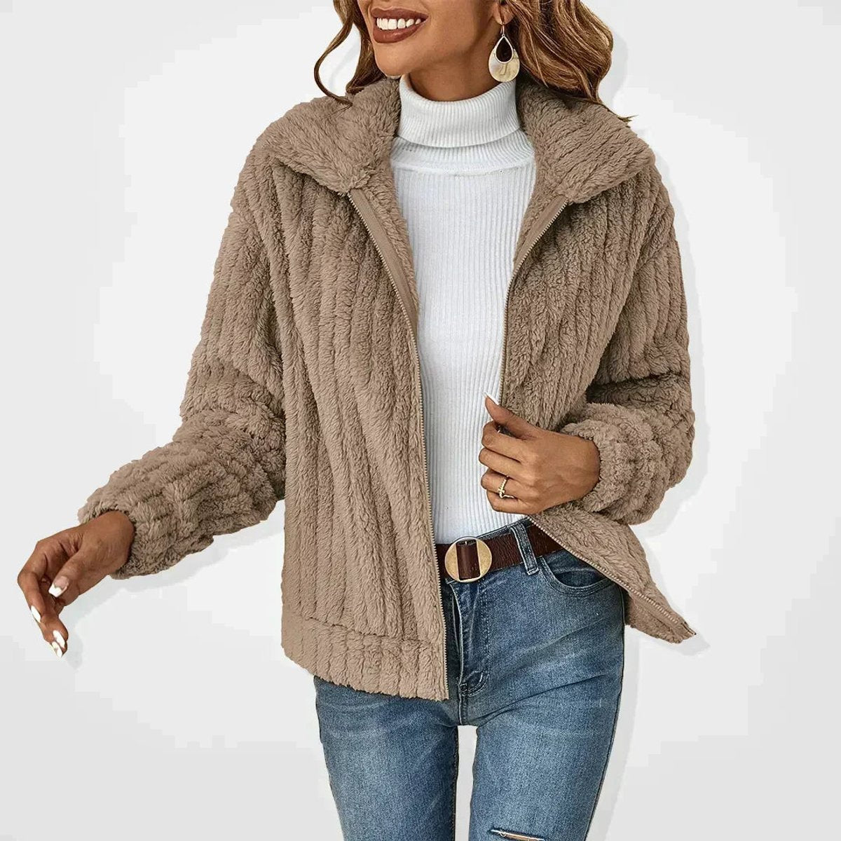 Women's Quilted Fleece Jacket